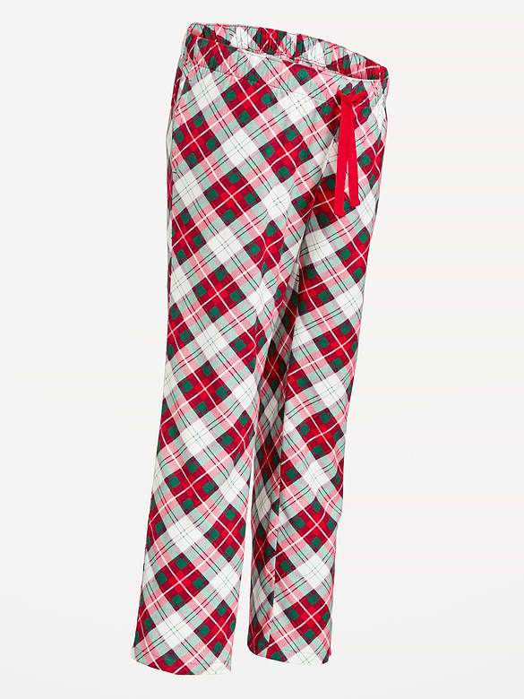 Maternity Printed Flannel Pajama Pants