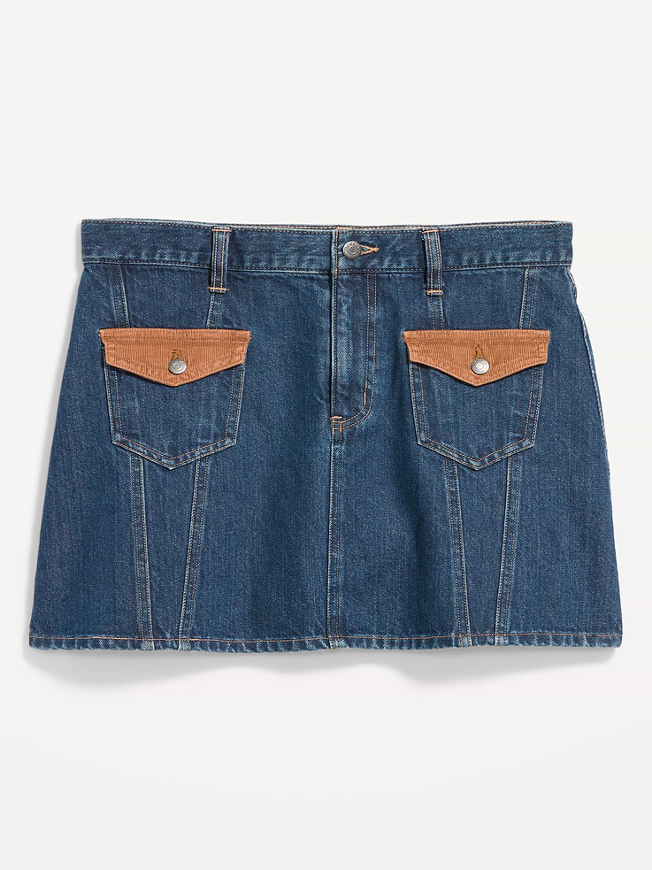 Image number 4 showing, Flap-Front Pocket Mini Skirt
