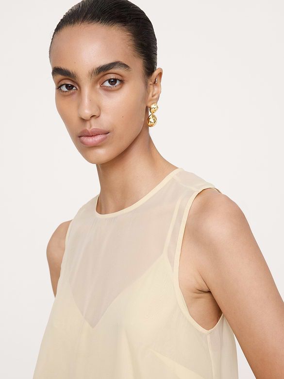 Organza Tiered Maxi Dress