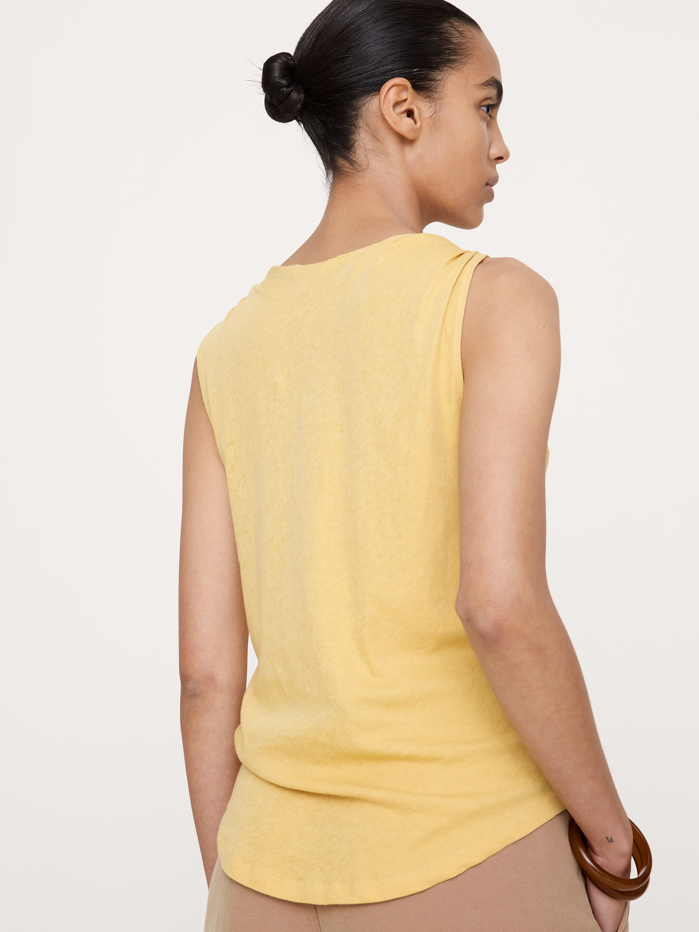 Image number 2 showing, Cotton-Silk Twisted Tank