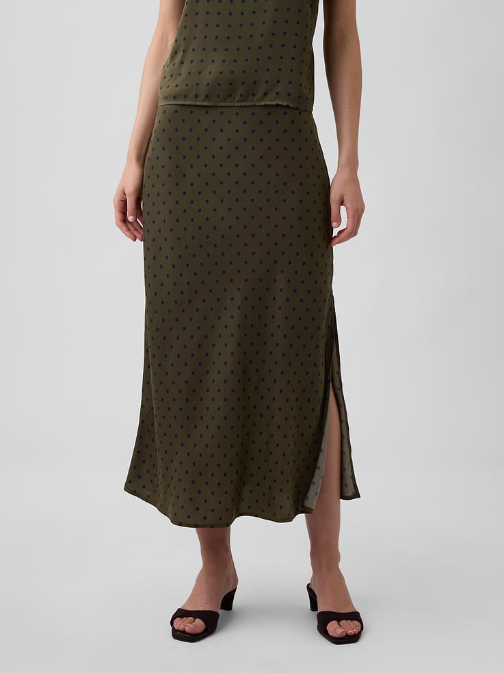 Image number 3 showing, Satin Pull-On Maxi Skirt