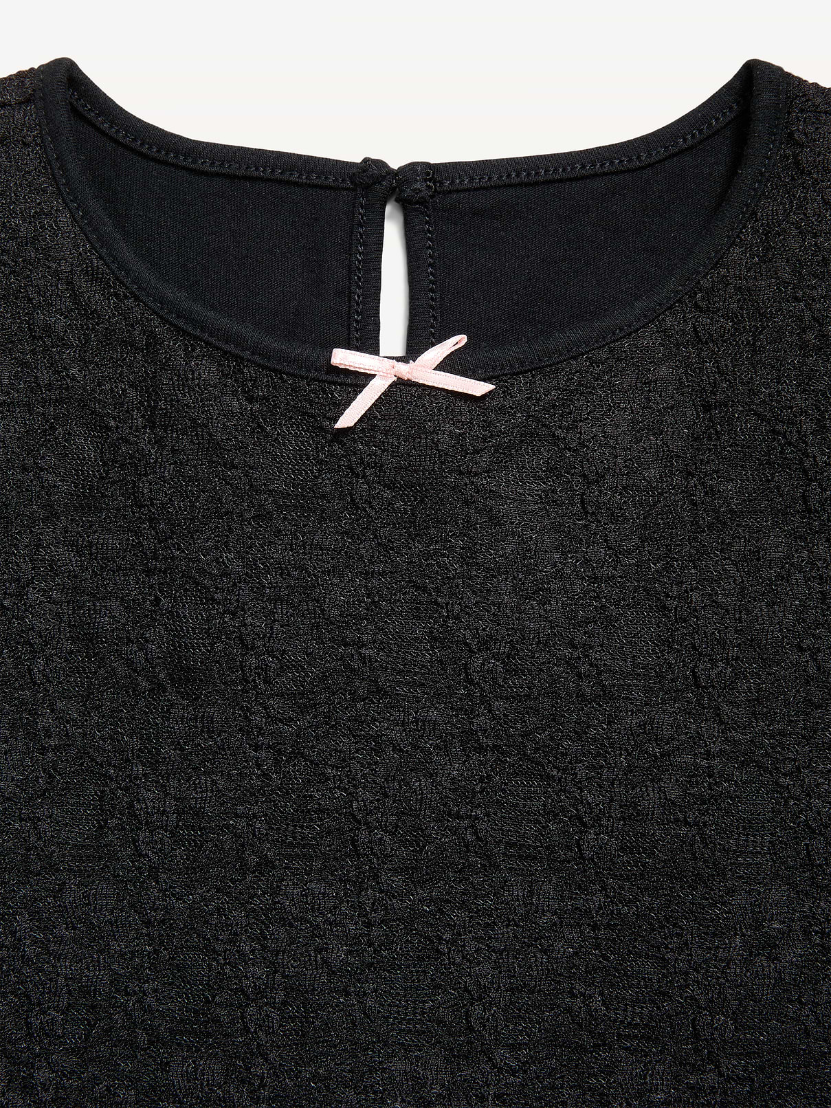 Image number 2 showing, Fitted Long-Sleeve Lace Top for Girls