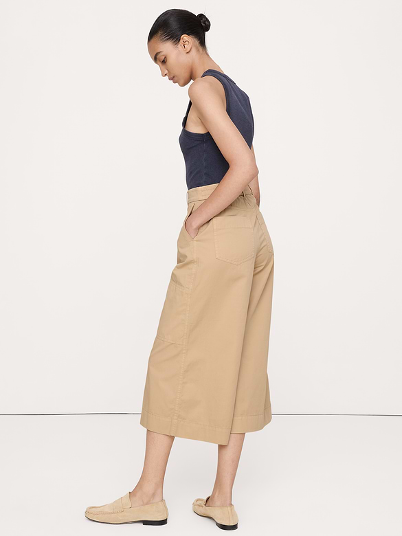 Cotton Twill Culotte