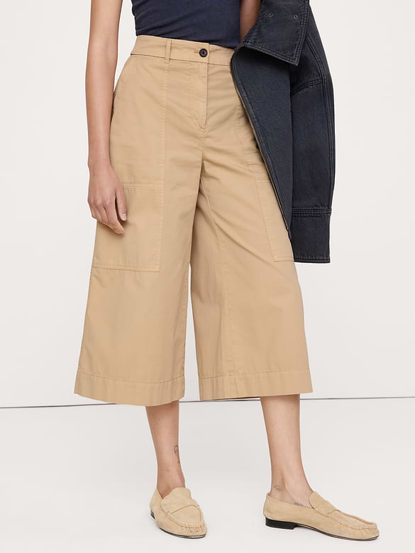Cotton Twill Culotte