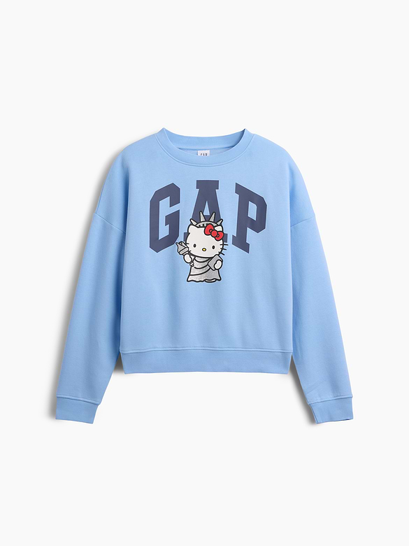 Oversized Wedge Crewneck Sweatshirt