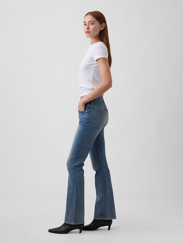 Mid Rise Boot Jeans