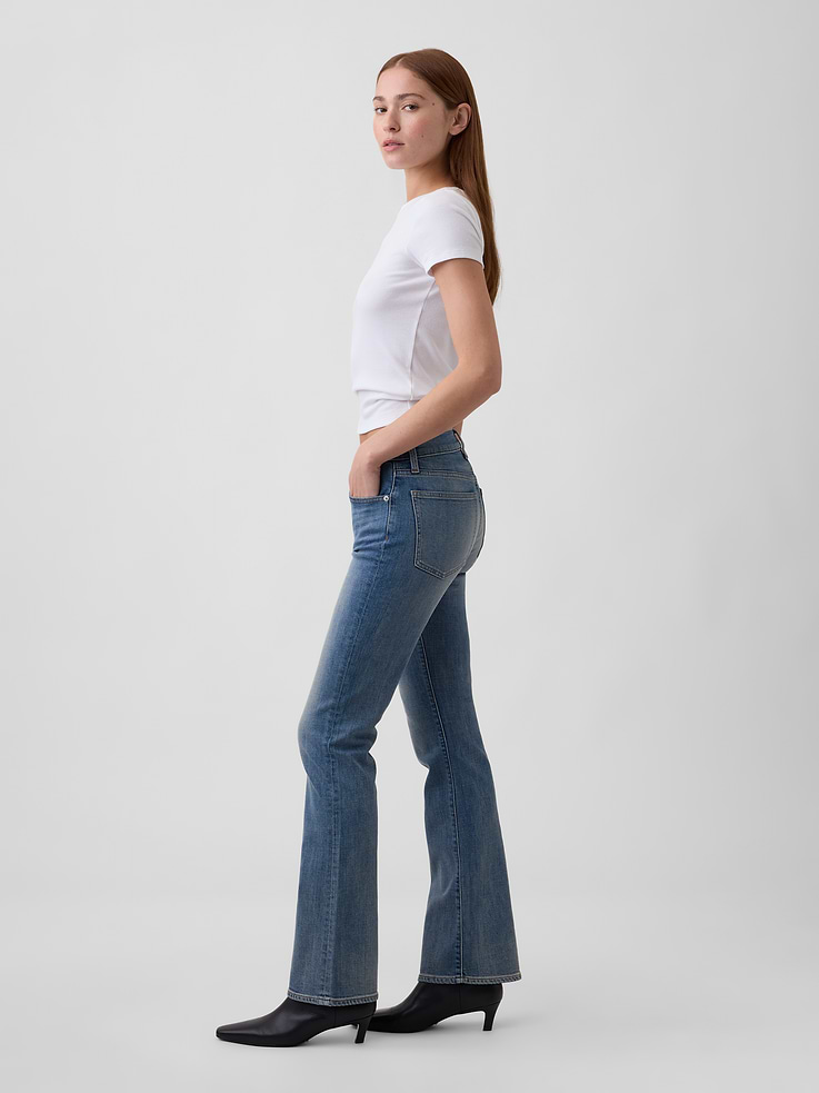 Image number 3 showing, Mid Rise Boot Jeans