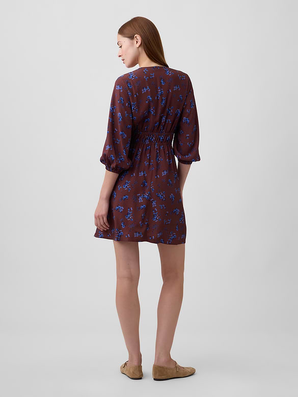 Tie-Front Mini Dress
