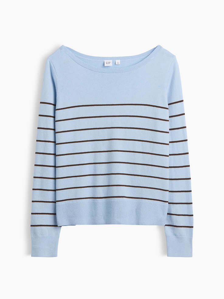 Image number 5 showing, Relaxed Jersey Boatneck Sweater