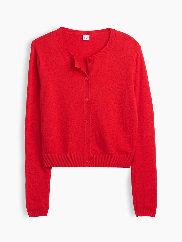 Image number 5 showing, CashSoft Crewneck Cardigan