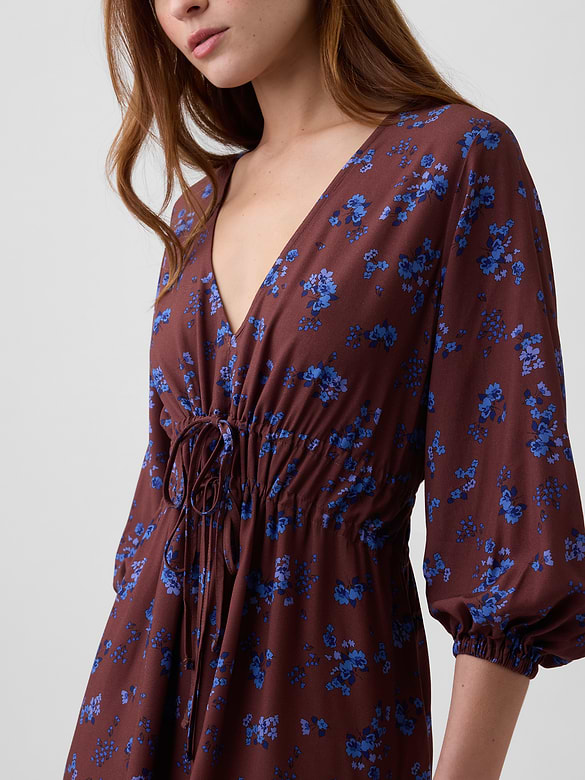 Tie-Front Mini Dress