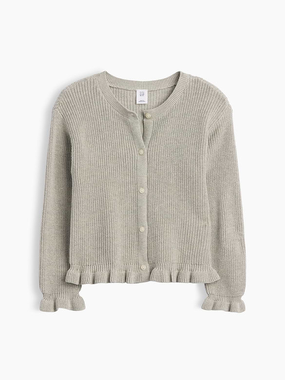 babyGap Shaker-Stitch Crewneck Cardigan