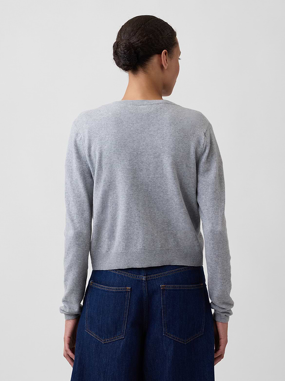 CashSoft Crewneck Cardigan
