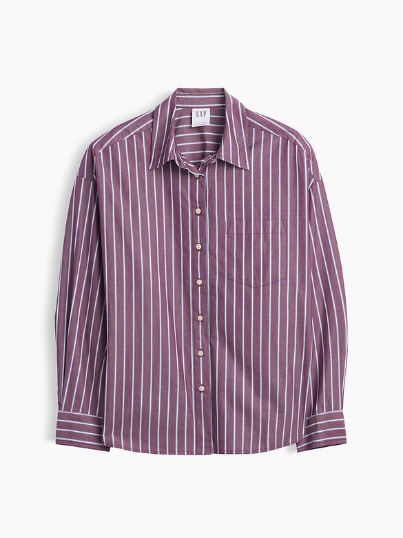 Oversized Shirt in Poplin