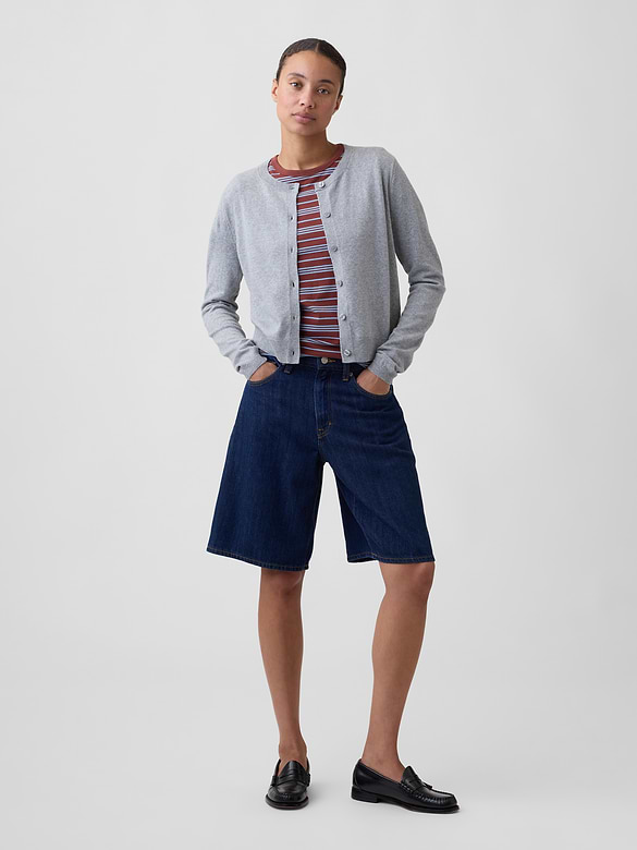 CashSoft Crewneck Cardigan
