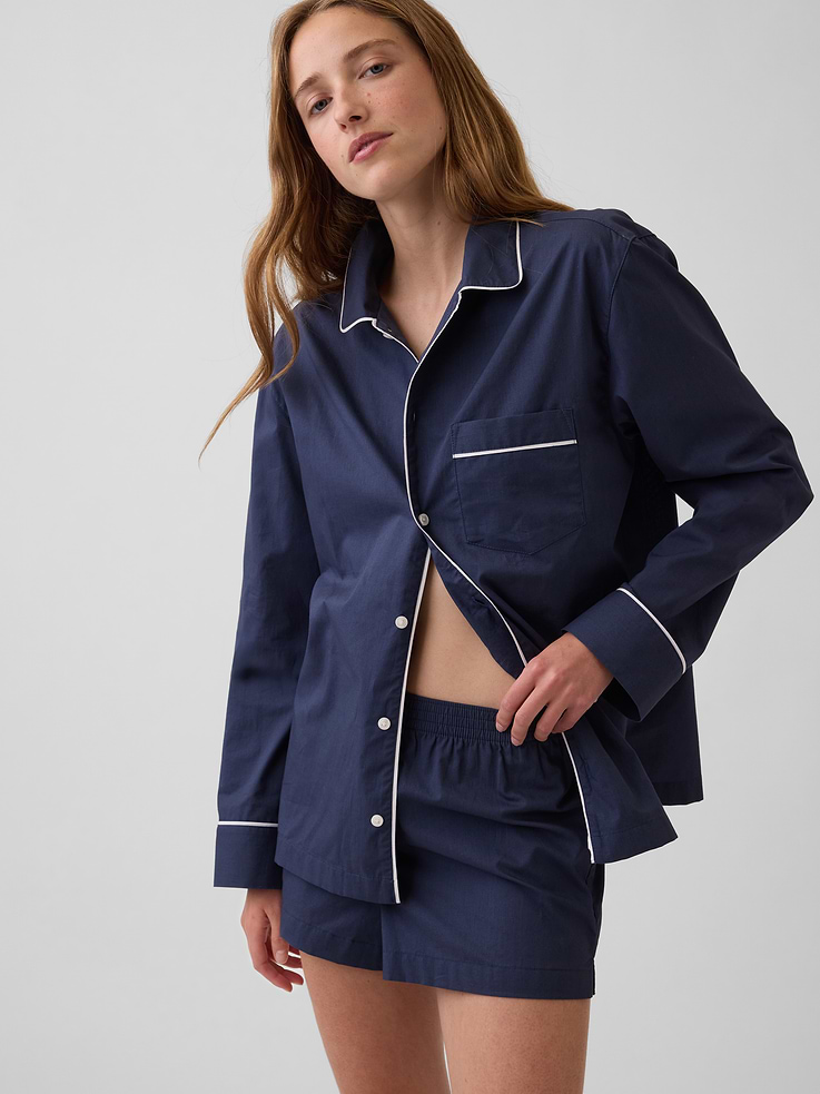 Image number 5 showing, Poplin PJ Shirt