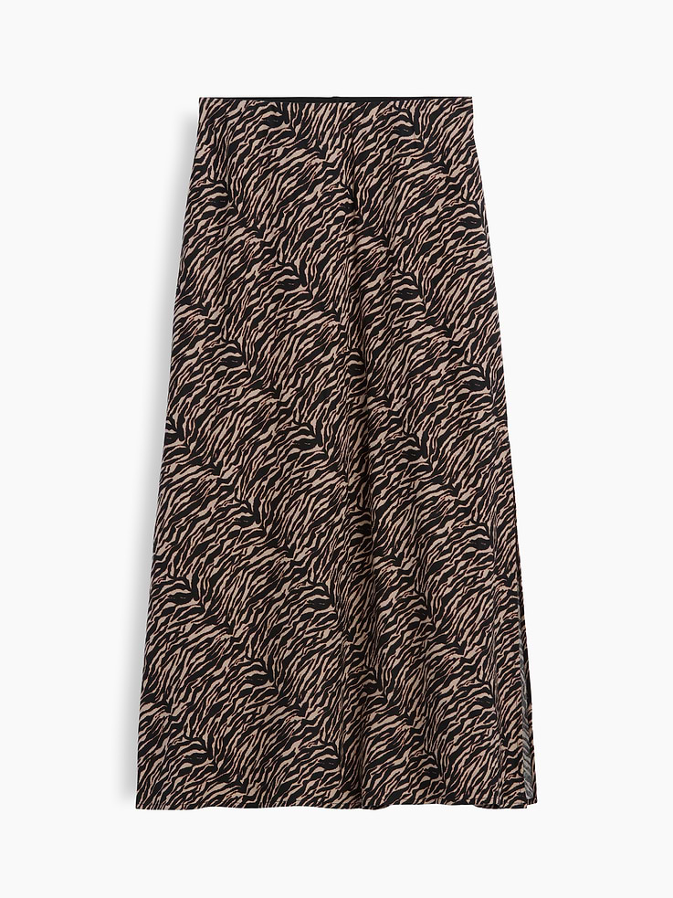 Image number 5 showing, Linen-Blend Maxi Slip Skirt