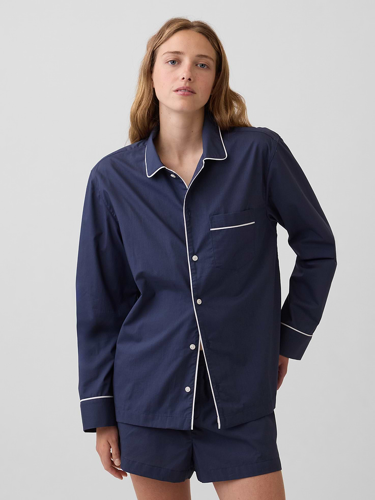 Image number 1 showing, Poplin PJ Shirt