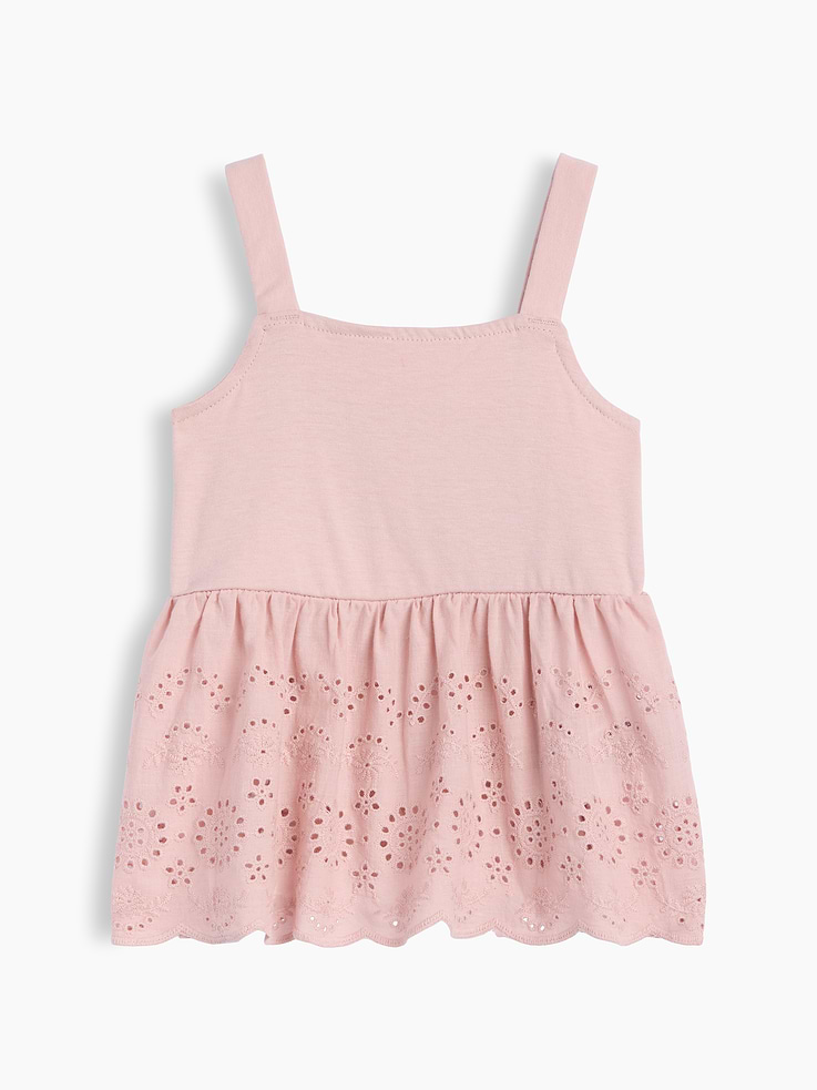 Image number 1 showing, Baby & Toddler Eyelet Hem Top