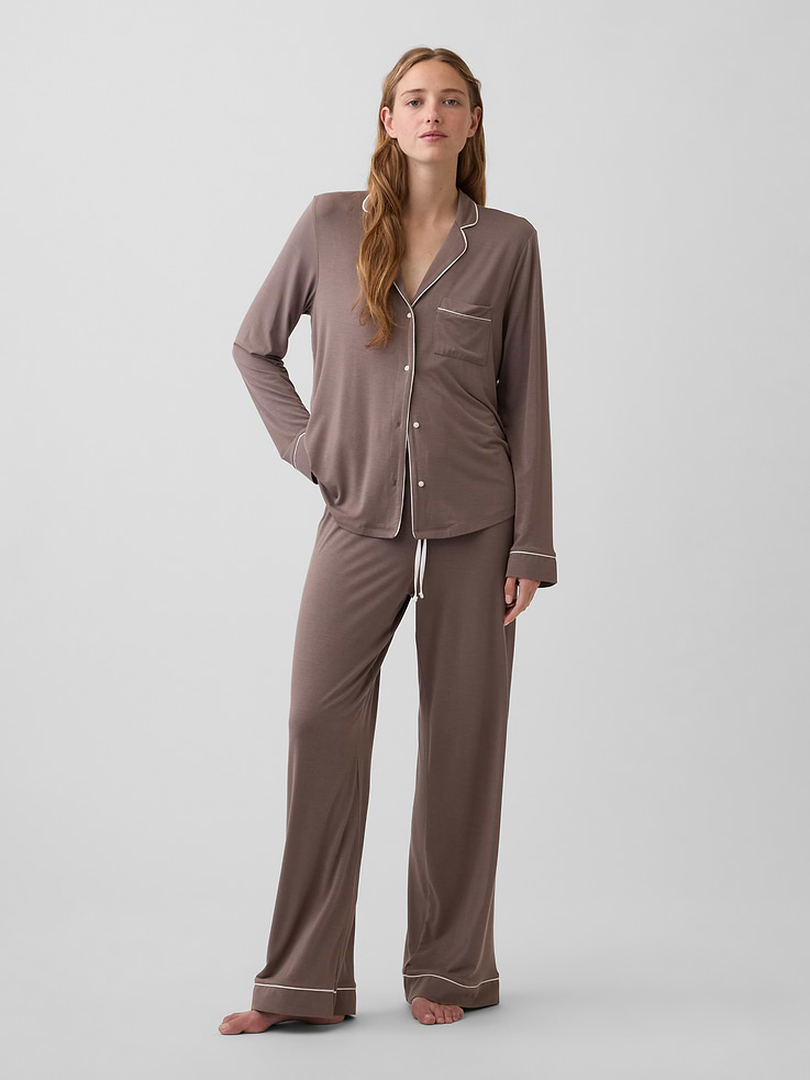 Image number 1 showing, SoftMade Modal PJ Pants