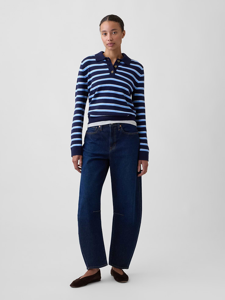 Image number 3 showing, CashSoft Relaxed Sweater Polo Shirt