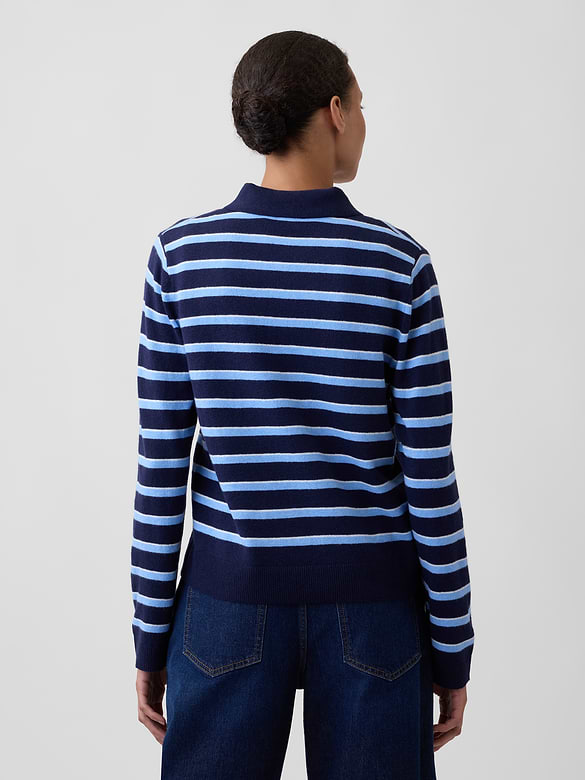 CashSoft Relaxed Polo Sweater