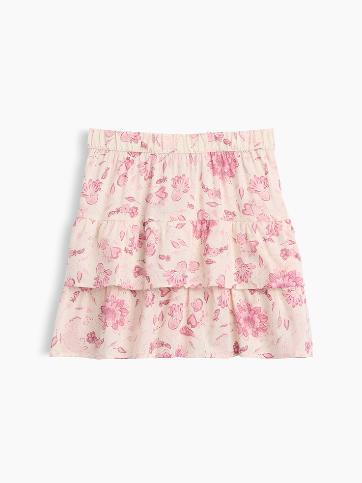 Image number 1 showing, Kids Pull-On Tiered Skirt