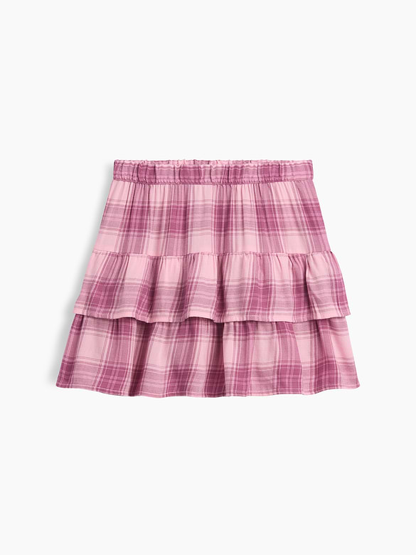 Kids Pull-On Tiered Skirt