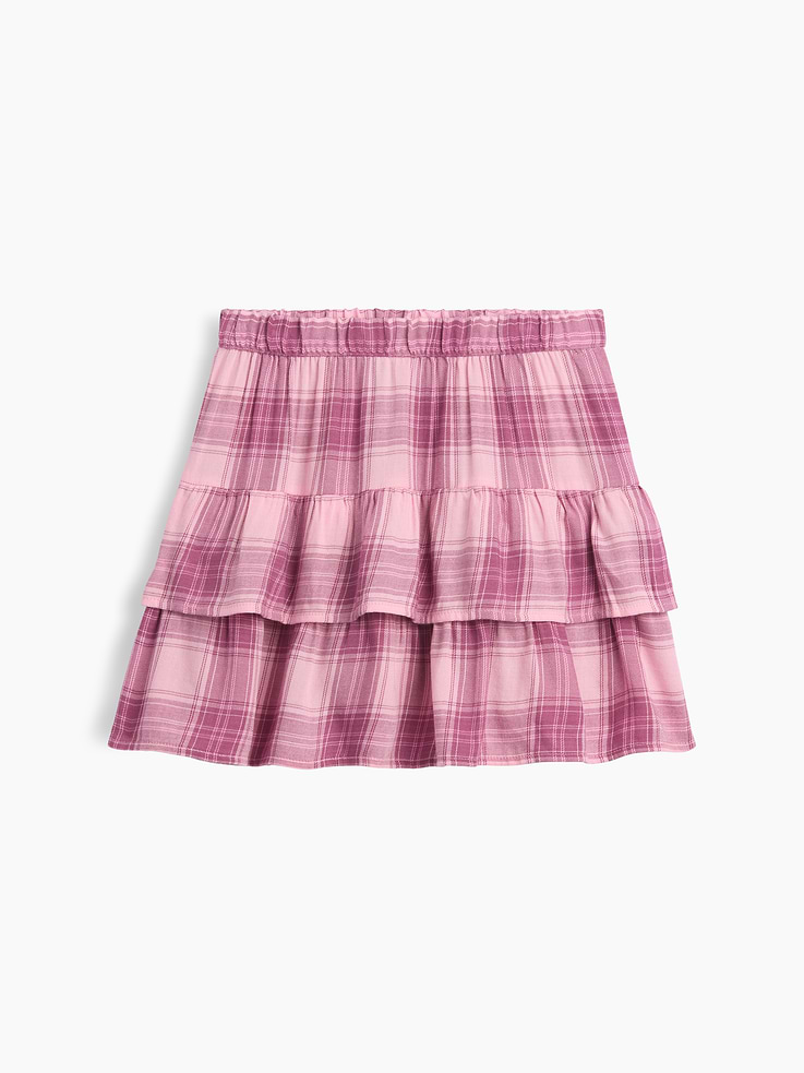 Image number 1 showing, Kids Pull-On Tiered Skirt