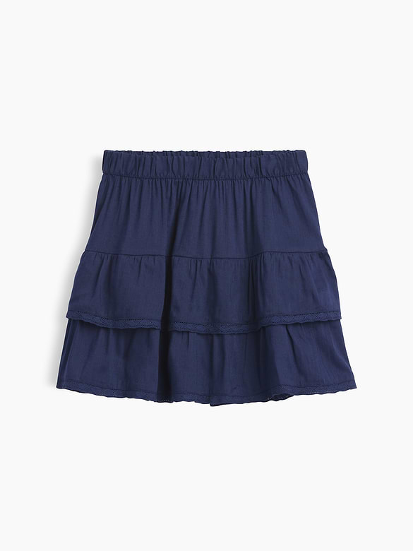Kids Pull-On Tiered Skirt