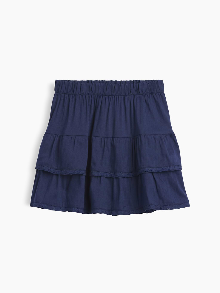 Image number 1 showing, Kids Pull-On Tiered Skirt