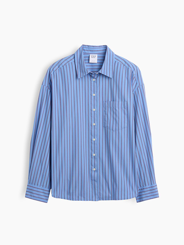 Oversized Shirt in Poplin