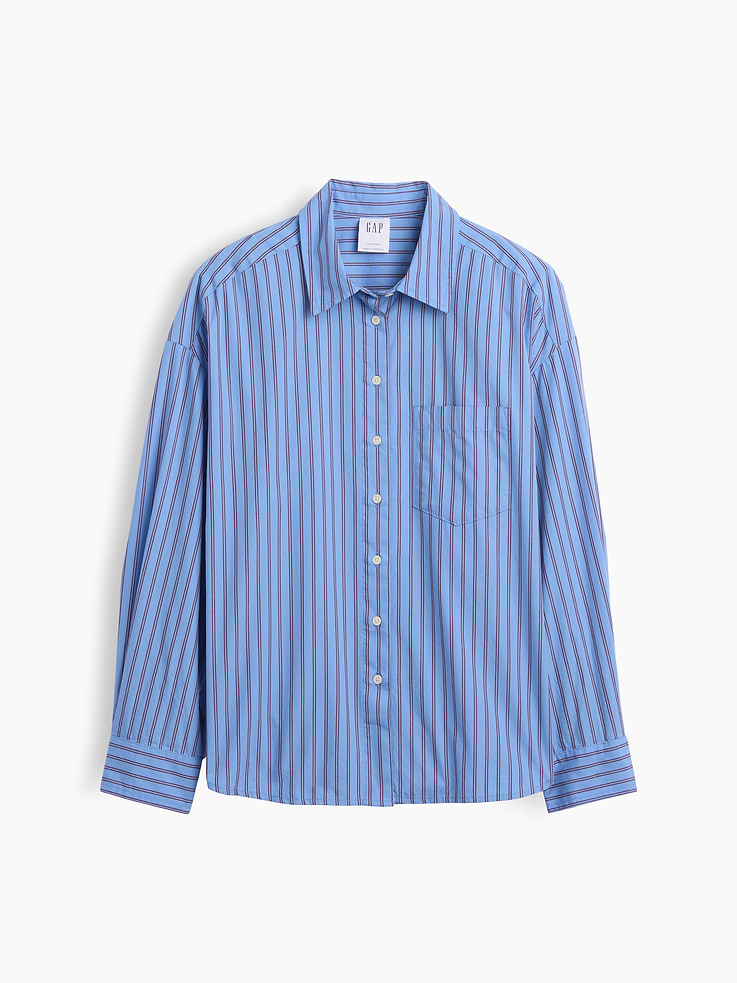 Image number 5 showing, Oversized Shirt in Poplin