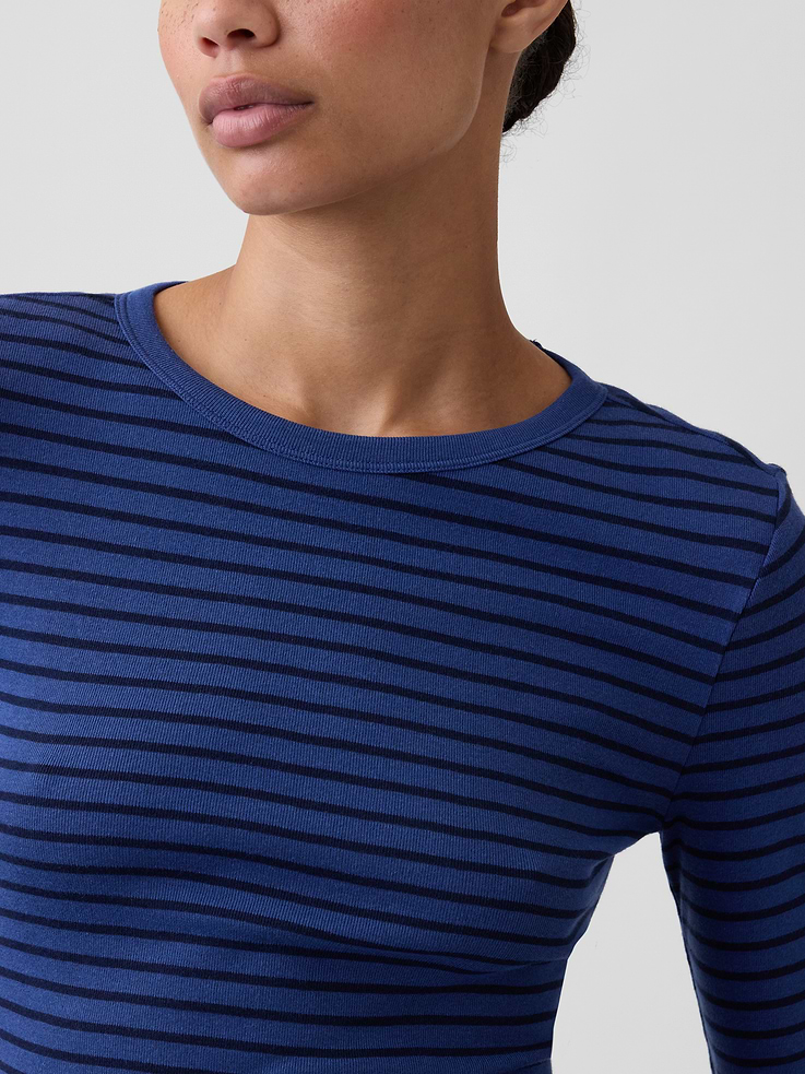 Image number 4 showing, Modern Ribbed Crewneck T-Shirt