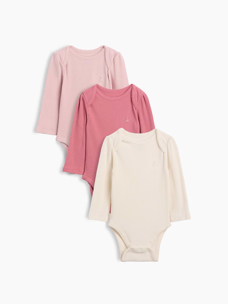 Image number 1 showing, Baby First Favorites TinyRib Bodysuit (3-Pack)