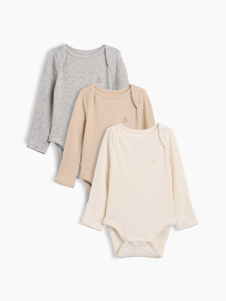 Image number 1 showing, Baby First Favorites TinyRib Bodysuit (3-Pack)