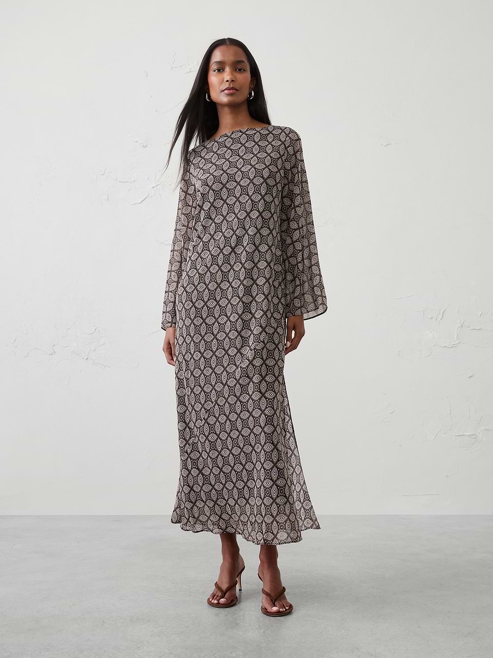 Boatneck Maxi Dress