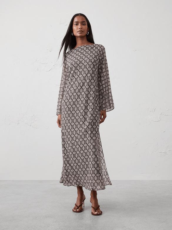 Boatneck Maxi Dress