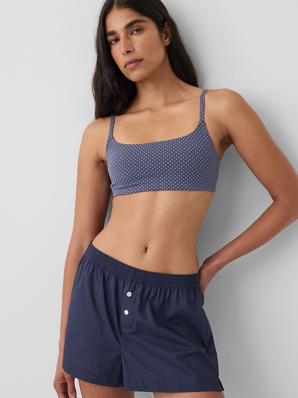 SoftMade Organic Stretch Cotton Scoop Bralette