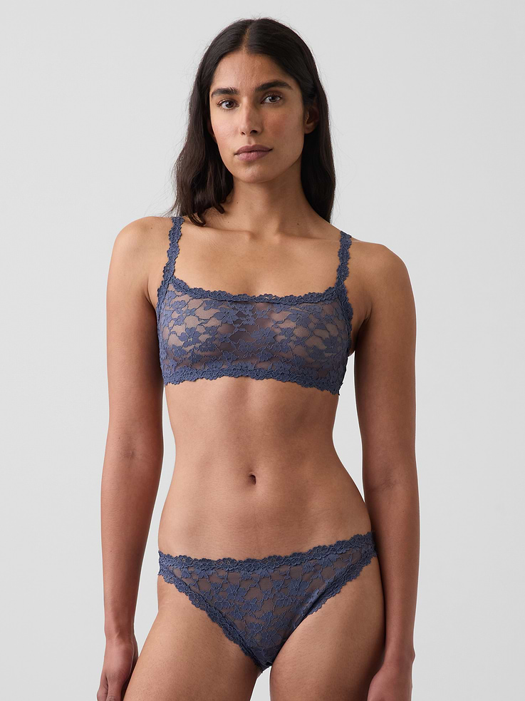 L'image numéro 1 présente Soutien-gorge léger en dentelle texturée