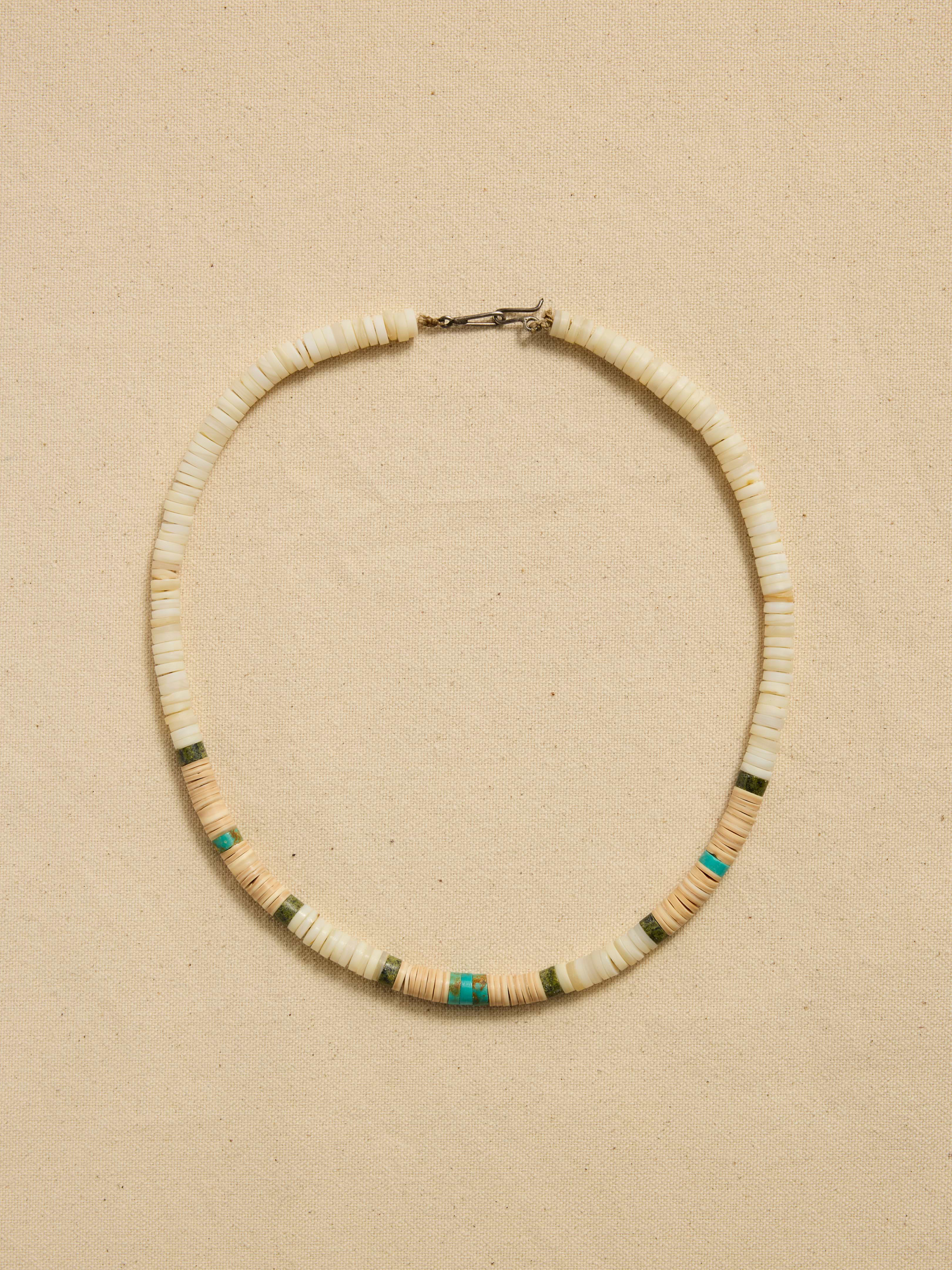Image number 1 showing, Archive Turquoise-Centered Beaded Surfer Necklace
