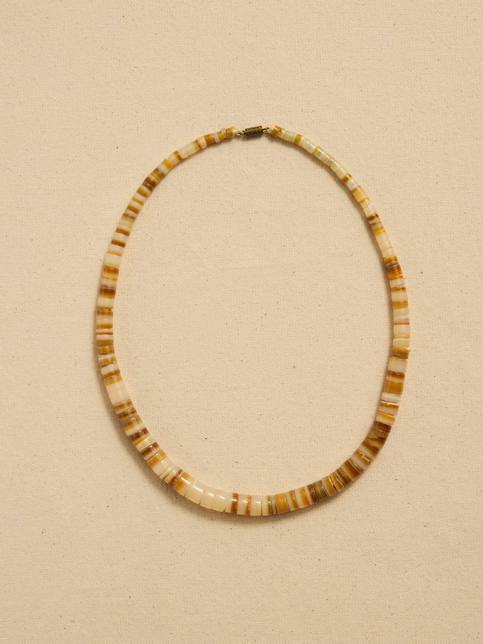 Image number 1 showing, Archive Gold Lip Oyster Beaded Necklace