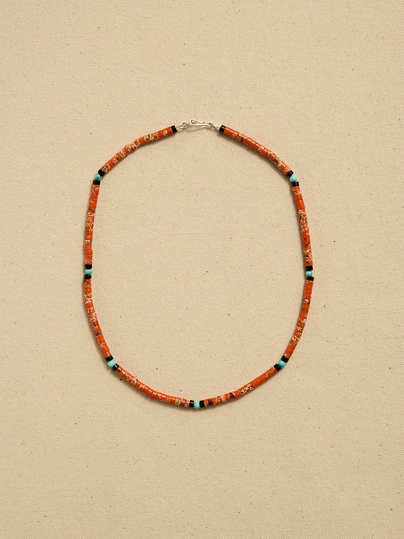 Archive Coral And Turquoise Beaded Princess Necklace