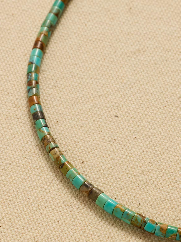 Archive Dainty Turquoise Beaded Necklace