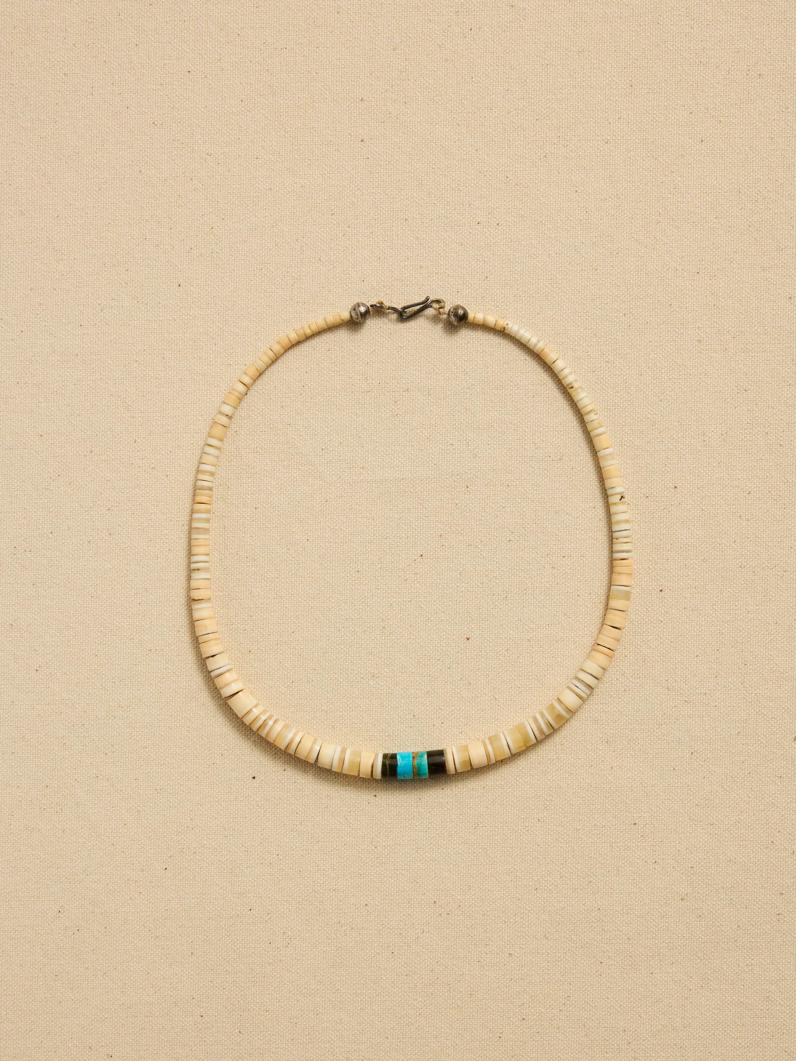 Image number 1 showing, Archive Turquoise-Centered Beaded Choker Necklace