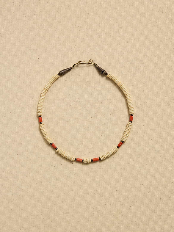 Archive Red Beaded Surfer Necklace