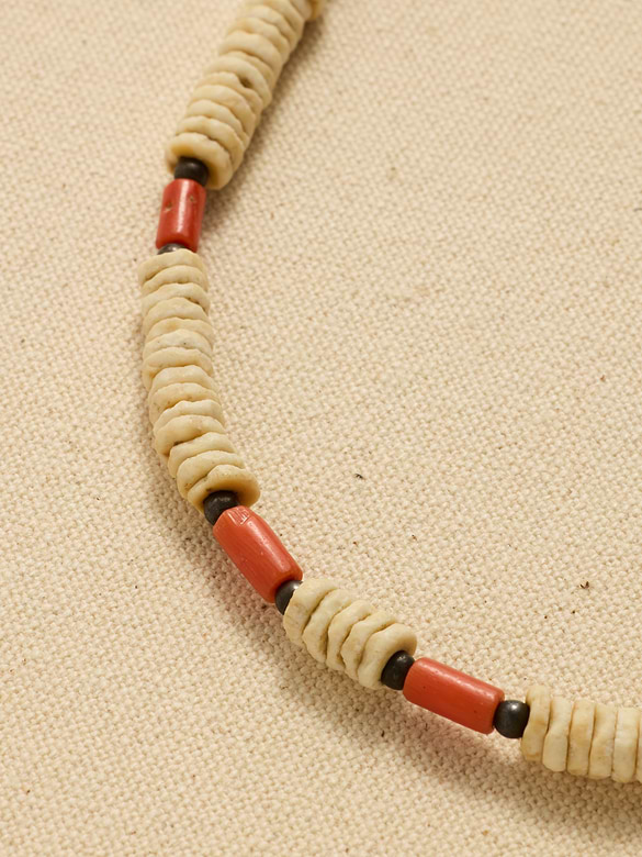 Archive Red Beaded Surfer Necklace