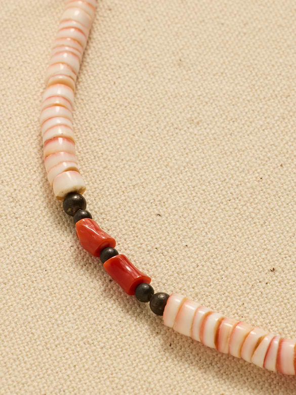 Archive Mixed Pink Beaded Choker Necklace