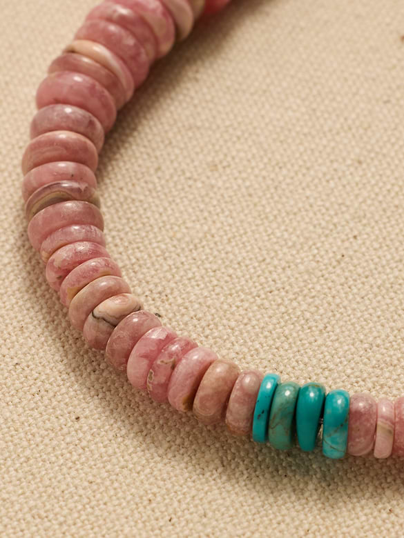 Archive Graduated Coral Beaded Matinee Necklace