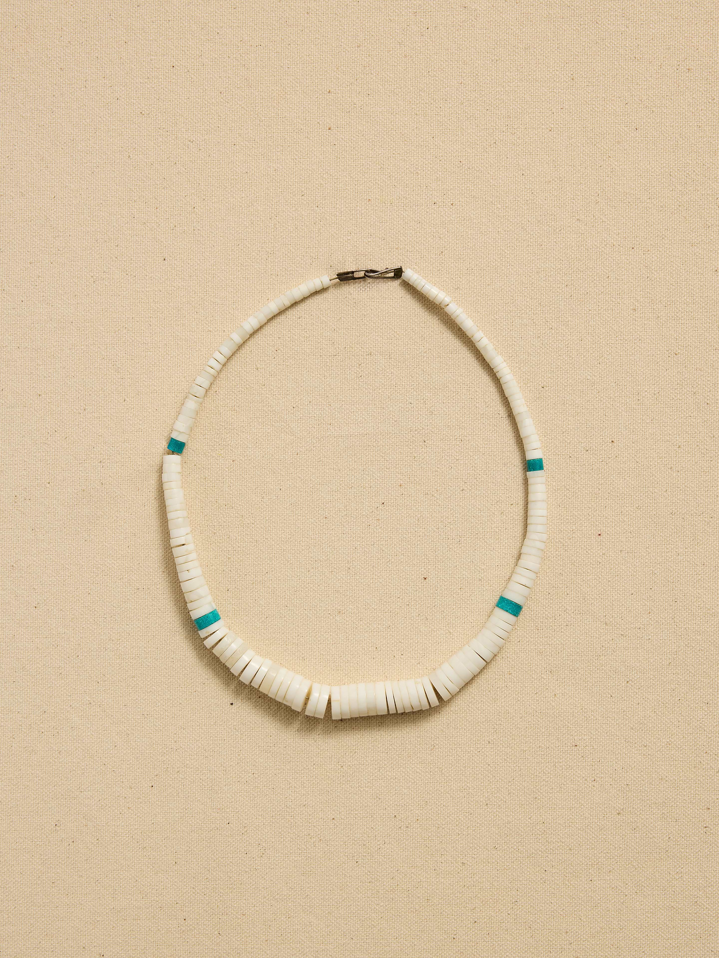 Image number 1 showing, Archive Graduated White Beaded Choker Necklace